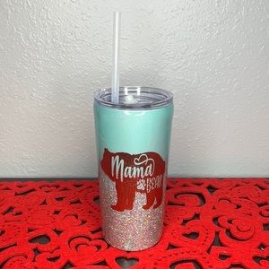 Mama Bear Blue/ Gold Tumbler